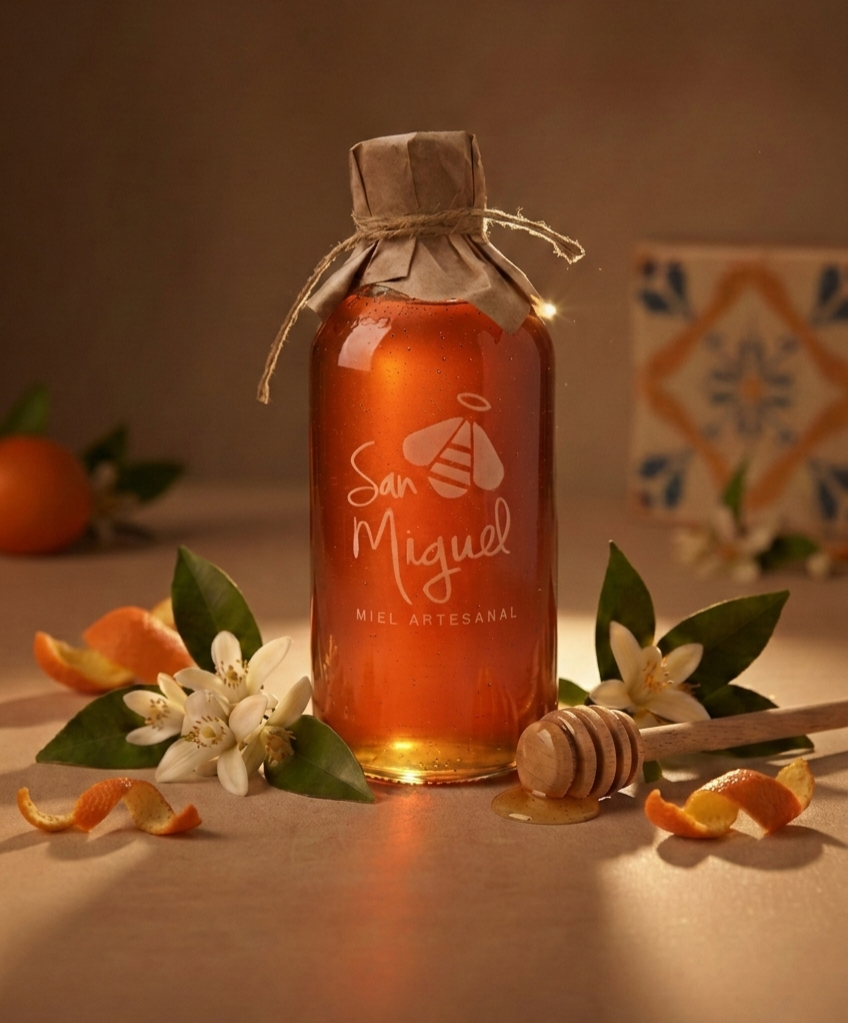 Botella de miel San Miguel de 500ml